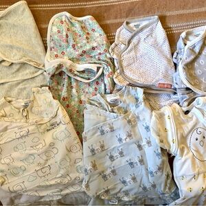 7 Various Sleep Sacks - Cute Multicolor Collection, halo, nested bean, swaddleme